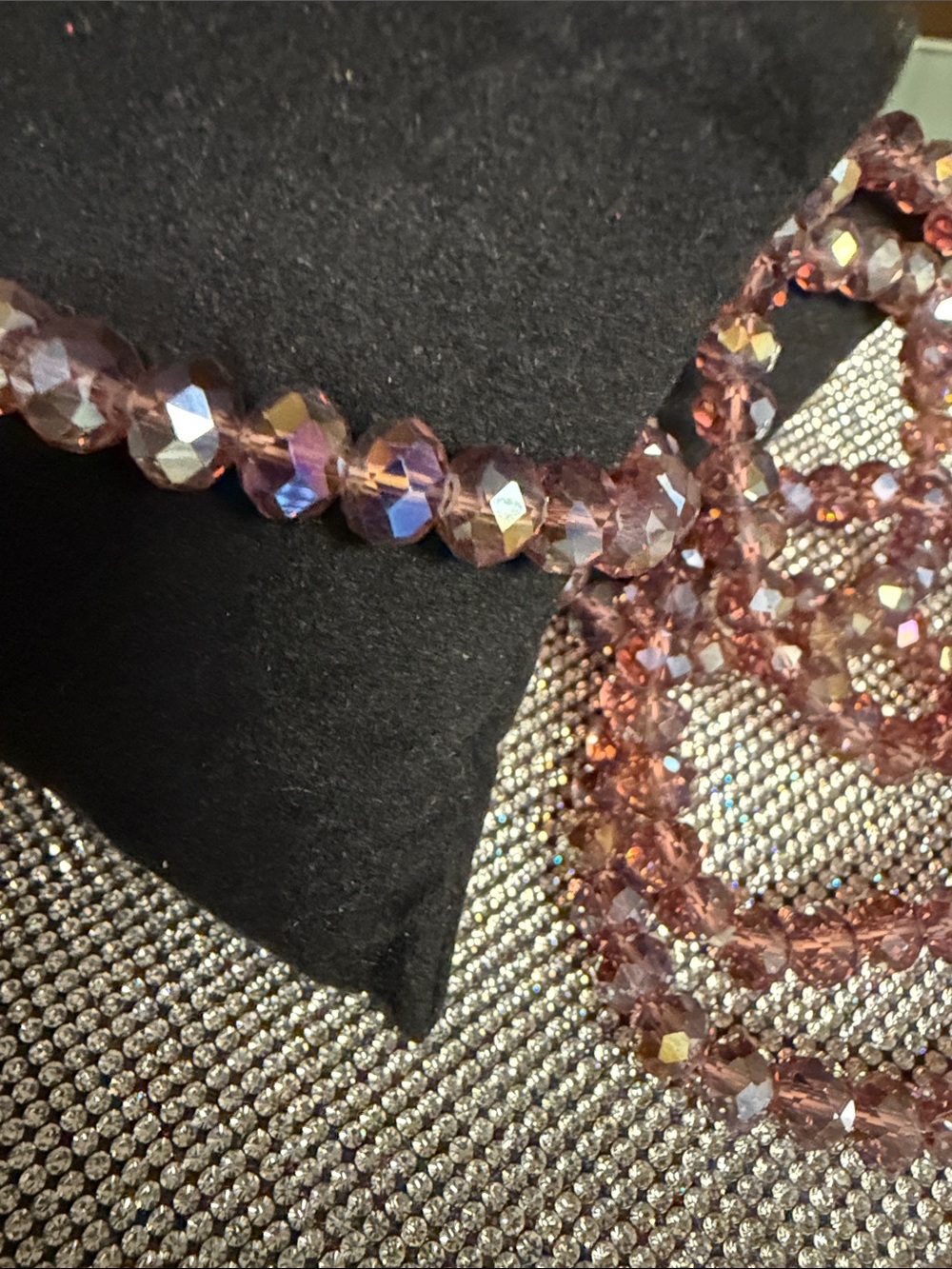 1 Sparkle & Shine Crystal Faceted bronze  bracelet - Women Jewelry